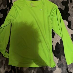 Nike Long Sleeve Dri-FIT Top - Neon Lime